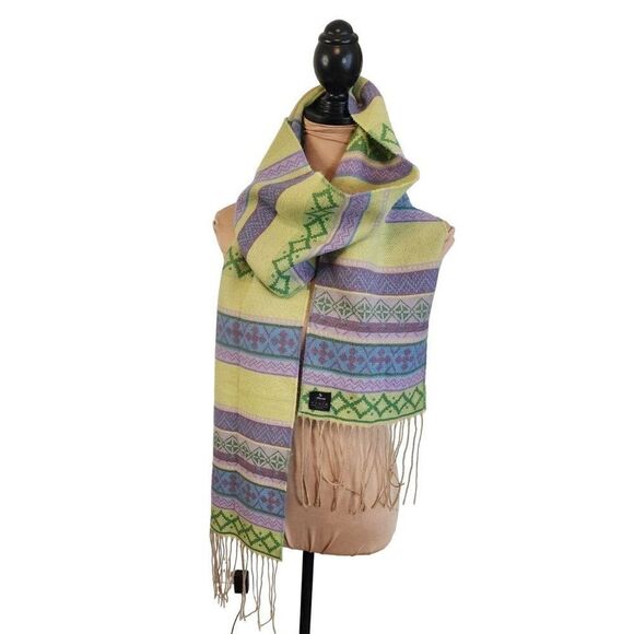 V.Fraas Extra Long Lightweight Multi-Color Scarf - Picture 1 of 7